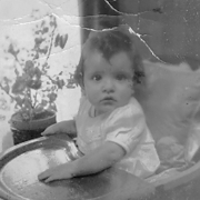 Claudette as a baby
