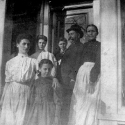 Simon and Dometilde with children