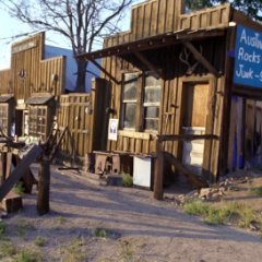 Junk, skulls, gifts, in Austin, Nevada