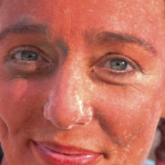 Painted face