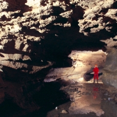 Clarksville cave main tunnel