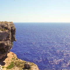 The cliffs were beautiful