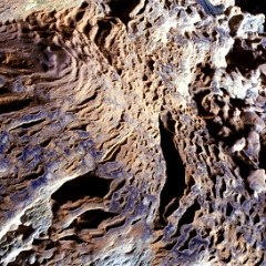 Rimstone near the cave entrance