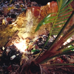 Somehow there was trash at the bottom