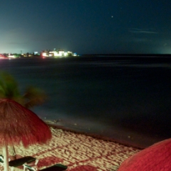 Beach in Akumel at night