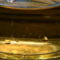 Apple juice closeup