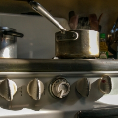 Old-fashioned stove