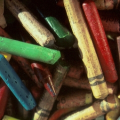 Old crayons