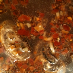 Chili oil mushroom soup
