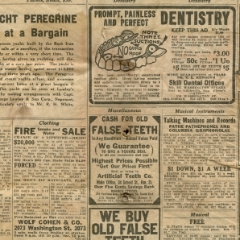 Old false teeth