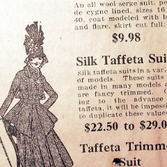 Silk taffeta sits