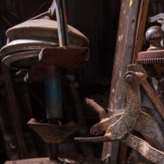 Rusty farm equipment