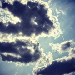 Blue sky and clouds