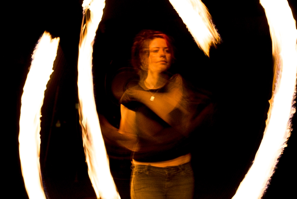 Fire Spinners photograph. 
