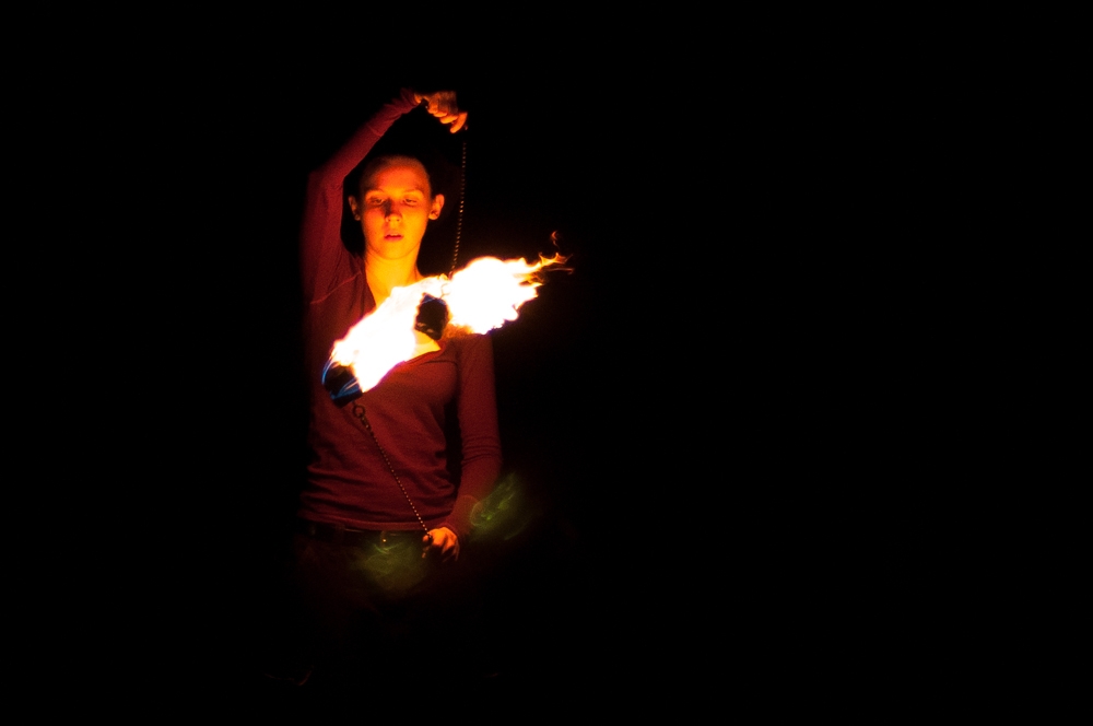 Fire Spinners photograph. 