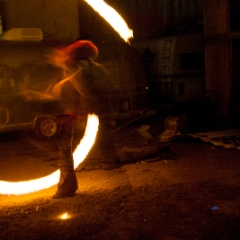 Rope dart of fire