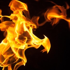 Broken up fire