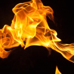 Leaping fire