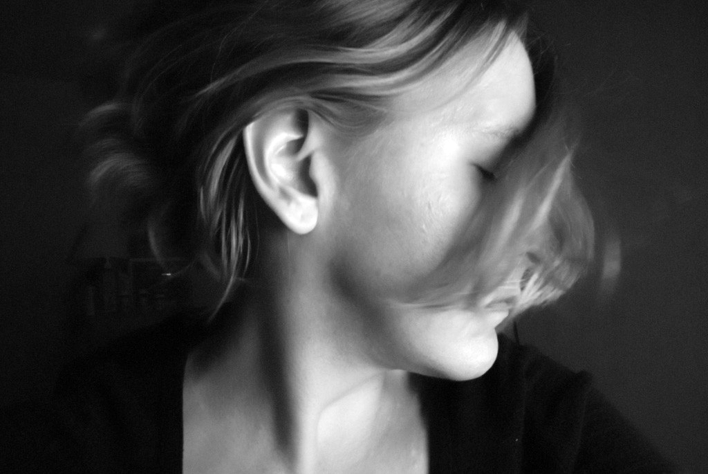 Flippy hair photograph. 