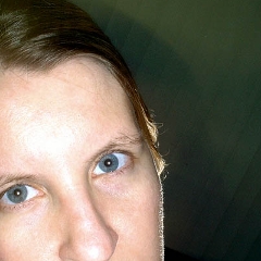 Backlit self portrait