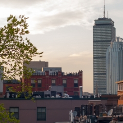 View of the Prudential outside my deck