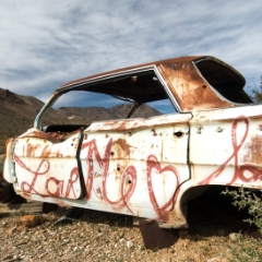 Rhyolite abandoned car